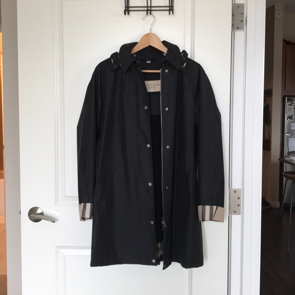 Burberry fleece lined coat